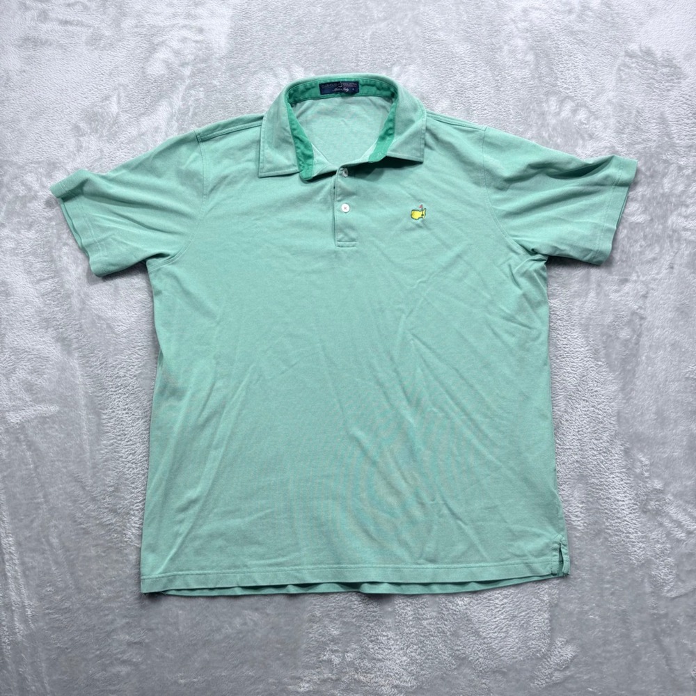 Clubhouse Collection Masters Polo Shirt Mens XL Green Short Sleeve Made in Italy